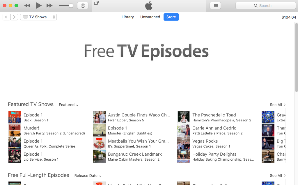 free tv shows for mac