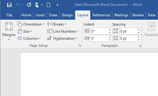 how do you set a custom page size in word for mac